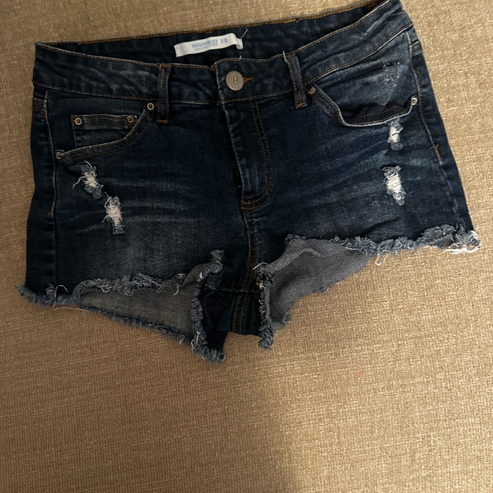 Women's Distressed Denim Shorts